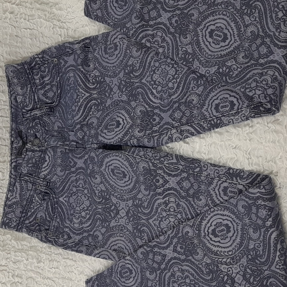 Fidelity Embroidered Pants Size 25 Purple #35 - Picture 1 of 9